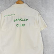 画像1: 50's Douglas "BARKLEY CLUB" チェーン刺繍 オープンカラーシャツ (1)