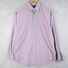 画像1: POLO Ralph Lauren "LOWELL" ストライプ柄 コットンシャツ SIZE16 34/35 (1)