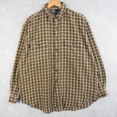 画像1: POLO Ralph Lauren "WHITFIELD" チェック柄 ヘビーネルシャツ XL (1)