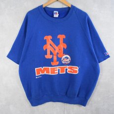 画像1: 90's RUSSEL ATHLETIC USA製 "METS" プリント半袖スウェット XXL (1)