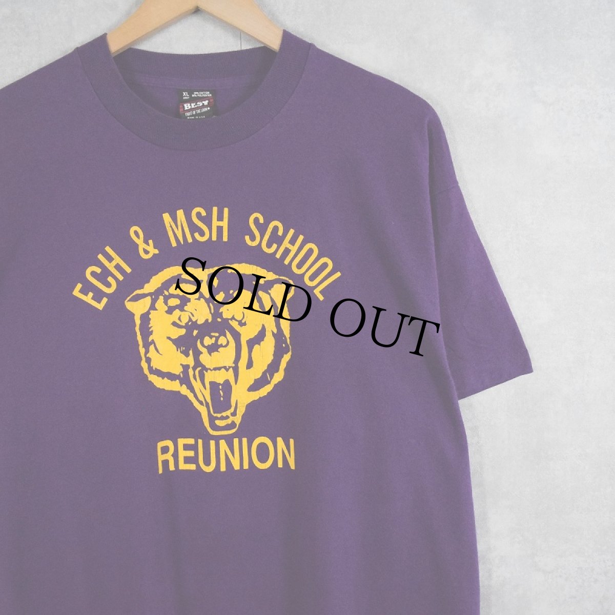 画像1: 90's USA製 "ECH&MSH SCHOOL REUNION" プリントTシャツ XL (1)