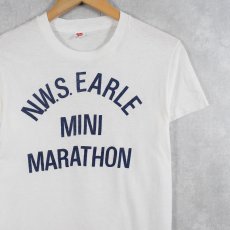 画像1: 70's USA製 "N.W.S. EARLE MINI MARATHON" プリントTシャツ M (1)