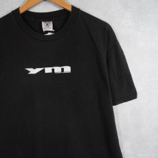 画像1: 90's "YM YOUNG & MODERN" ティーン雑誌 ロゴプリントTシャツ BLACK L (1)