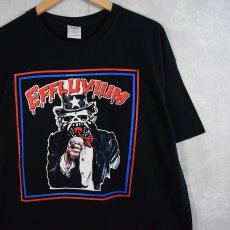 画像1: "EFFLUVIUM" Uncle Samパロディ プリントTシャツ BLACK XL (1)