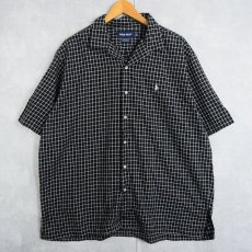 画像1: Ralph Lauren POLO GOLF "CALDWELL" チェック柄コットンオープンカラーシャツ XL (1)