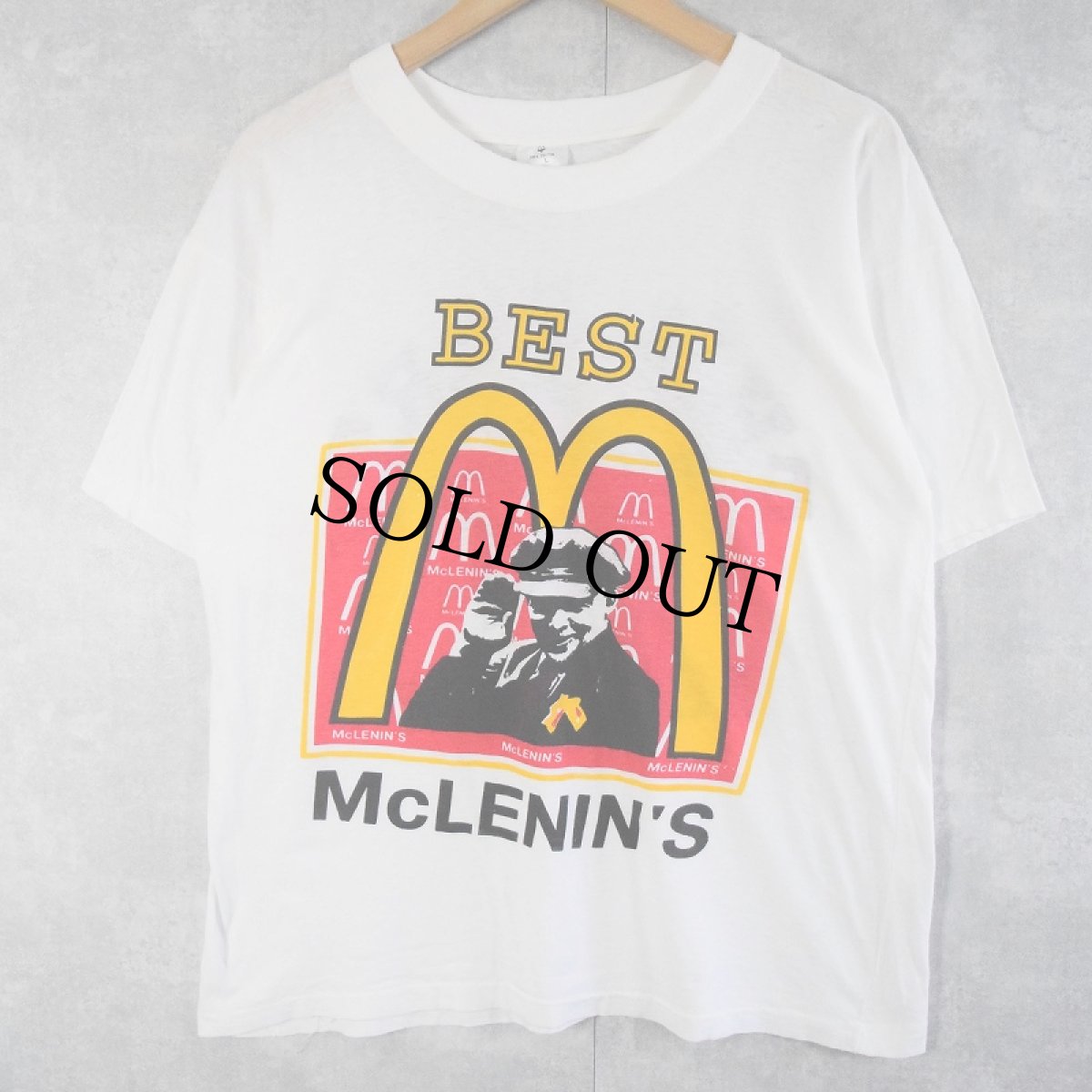 画像1: 80〜90's BEST McLENIN'S パロディプリントTシャツ L (1)