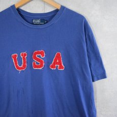 画像1: POLO Ralph Lauren "USA" ワッペン付きTシャツ XL (1)