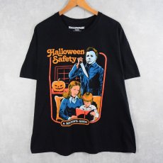 画像1: HALLOWEEN BY CREEPY CO. "Halloween Safety" プリントTシャツ BLACK XL (1)