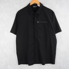 画像1: ARC'TERYX ロゴプリント フルスナップシャツ BLACK L (1)