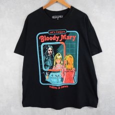 画像1: CREEPY CO. "Bloody Mary" プリントTシャツ BLACK XL (1)