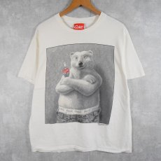 画像1: 90's Coca-Cola USA製 "Polar Bear" パロディプリントTシャツ XL (1)