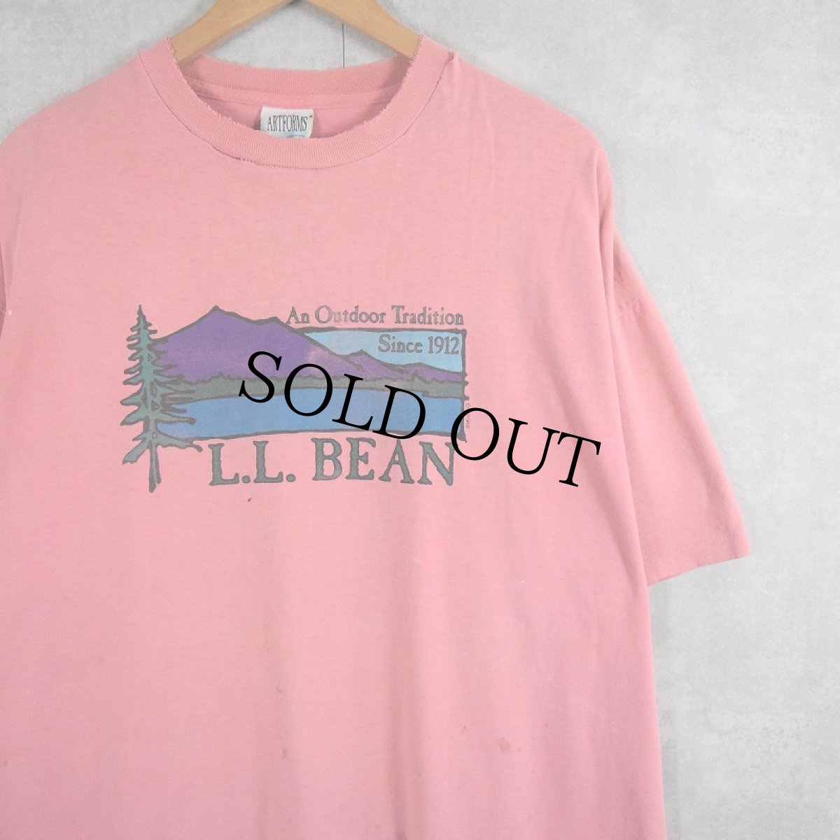 画像1: 90's L.L.Bean USA製 "An Outdoor Tradition" プリントTシャツ XXL (1)