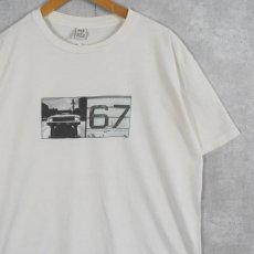 画像1: 90's GAP USA製 "67" 自動車プリントTシャツ L (1)