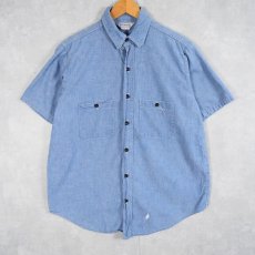 画像1: 70〜80's FIVE BROTHER USA製 シャンブレーシャツ SIZE15-M-15 1/2 (1)