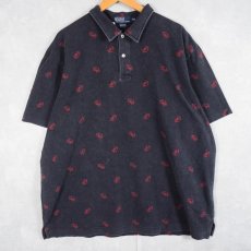 画像1: POLO Ralph Lauren 蟹柄 鹿の子ポロシャツ XXL (1)