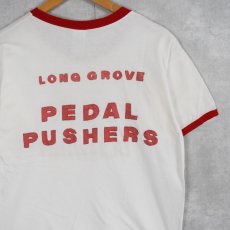 画像2: 70's Champion USA製 バータグ "SCHWINN" 自転車プリントリンガーTシャツ L (2)