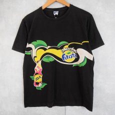 画像1: Fanta 飲料メーカー プリントTシャツ BLACK L (1)