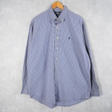 画像1: POLO Ralph Lauren "BLAKE" ギンガムチェック柄 コットンボタンダウンシャツ L (1)