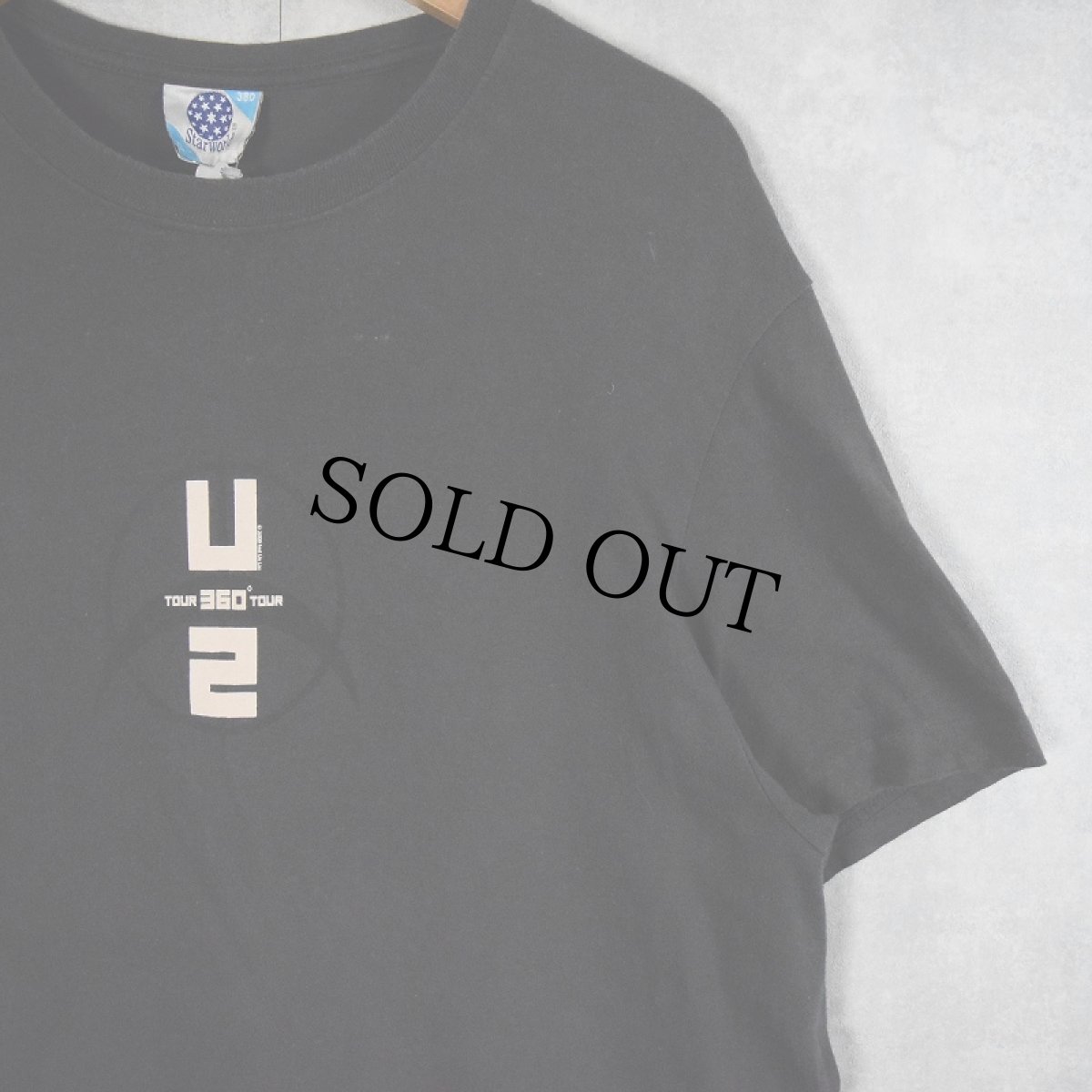 画像1: 2009 U2 360°TOUR ロックバンドツアーTシャツ BLACK XL (1)