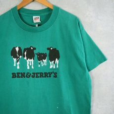 画像1: 90's BEN&JERRY'S USA製 企業プリントTシャツ XL (1)