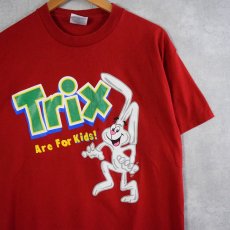 画像1: 90's Trix USA製 シリアル企業 キャラクタープリントTシャツ M (1)