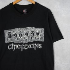 画像1: 90's Chieftains USA製 バンドプリントTシャツ BLACK L (1)
