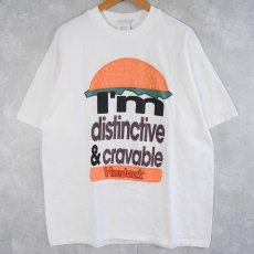 画像1: Hardee's "I'm distinctive & cravable" レストランプリントTシャツ XL (1)