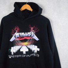 画像1: 90's METALLICA "MASTER OF PUPPETS" ロックバンド スウェットフーディー L (1)