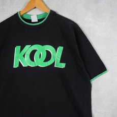 画像1: 90's KOOL USA製 タバコ企業 レイヤードデザインTシャツ XL (1)