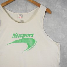 画像1: 90's Newport USA製 タバコ企業 ロゴプリントタンクトップ XL (1)