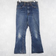 画像1: 70's Levi's 646 オレンジタブ ベルボトムデニムパンツ W30 (1)