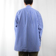 画像3: Ralph Lauren "BIG SHIRT" ストライプ柄 コットンボタンダウンシャツ XL (3)