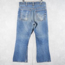 画像2: 70〜80's Levi's 646 オレンジタブ ベルボトムデニムパンツ W32 (2)