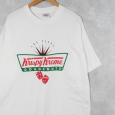 画像1: Krispy Kreme Doughnuts ドーナツショップ ロゴプリントTシャツ XL (1)