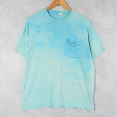 画像1: 80's FRUIT OF THE LOOM USA製 無地ポケットTシャツ XL (1)