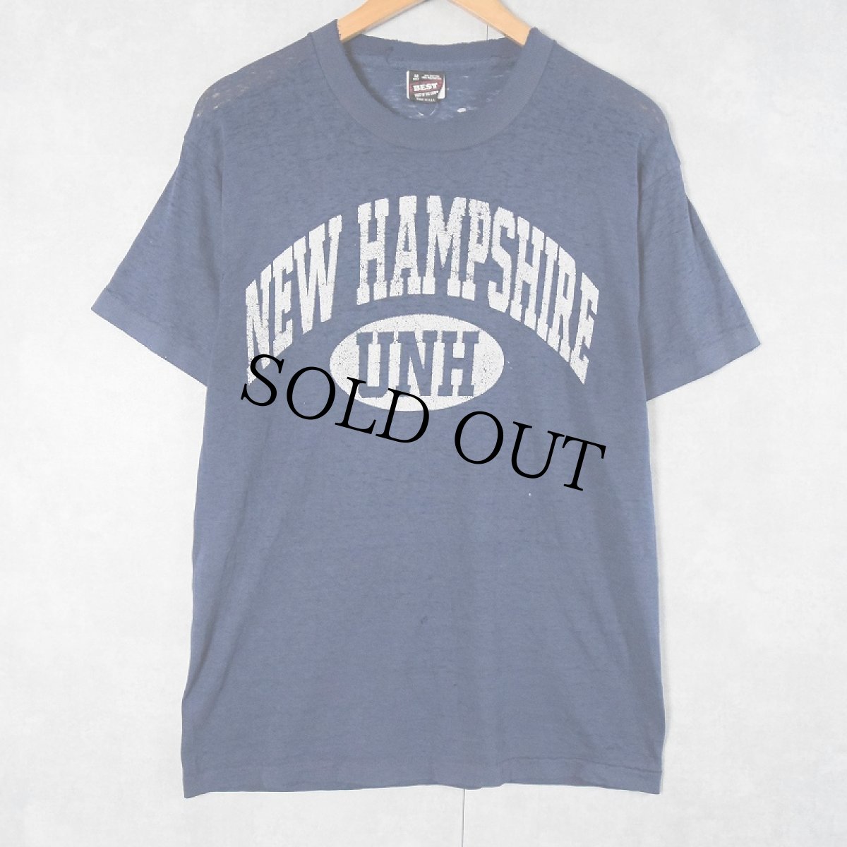 画像1: 80's USA製 "NEW HAMPSHIRE" プリントTシャツ NAVY M (1)