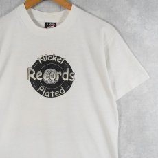 画像2: 80〜90's Nickel Plated Records USA製 レコードレーベルTシャツ M (2)