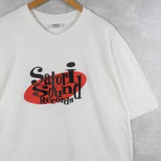 画像1: 【お客様お支払処理中】Satori Sound Records レコードレーベル プリントTシャツ XL (1)