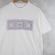 画像1: 90's USA製 アートプリントＴシャツ L (1)