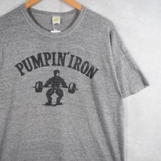 画像1: 70〜80's RUSSELL ATHLETIC 金タグ "PUMPIN' IRON" プリントＴシャツ XL (1)