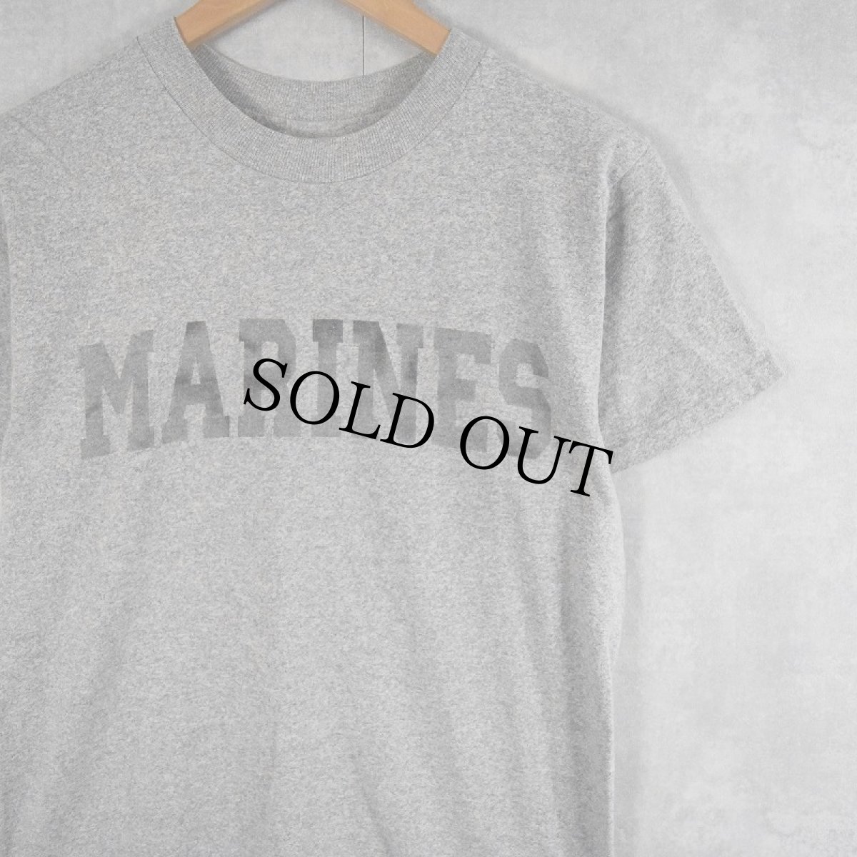 画像1: 90's NAVAL ACADEMY GIFT SHOP USA製 "MARINES" プリントＴシャツ S (1)