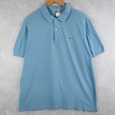 画像1: 70〜80's CHEMISE LACOSTE FRANCE製 ロゴワッペンコットンポロシャツ SIZE6 (1)