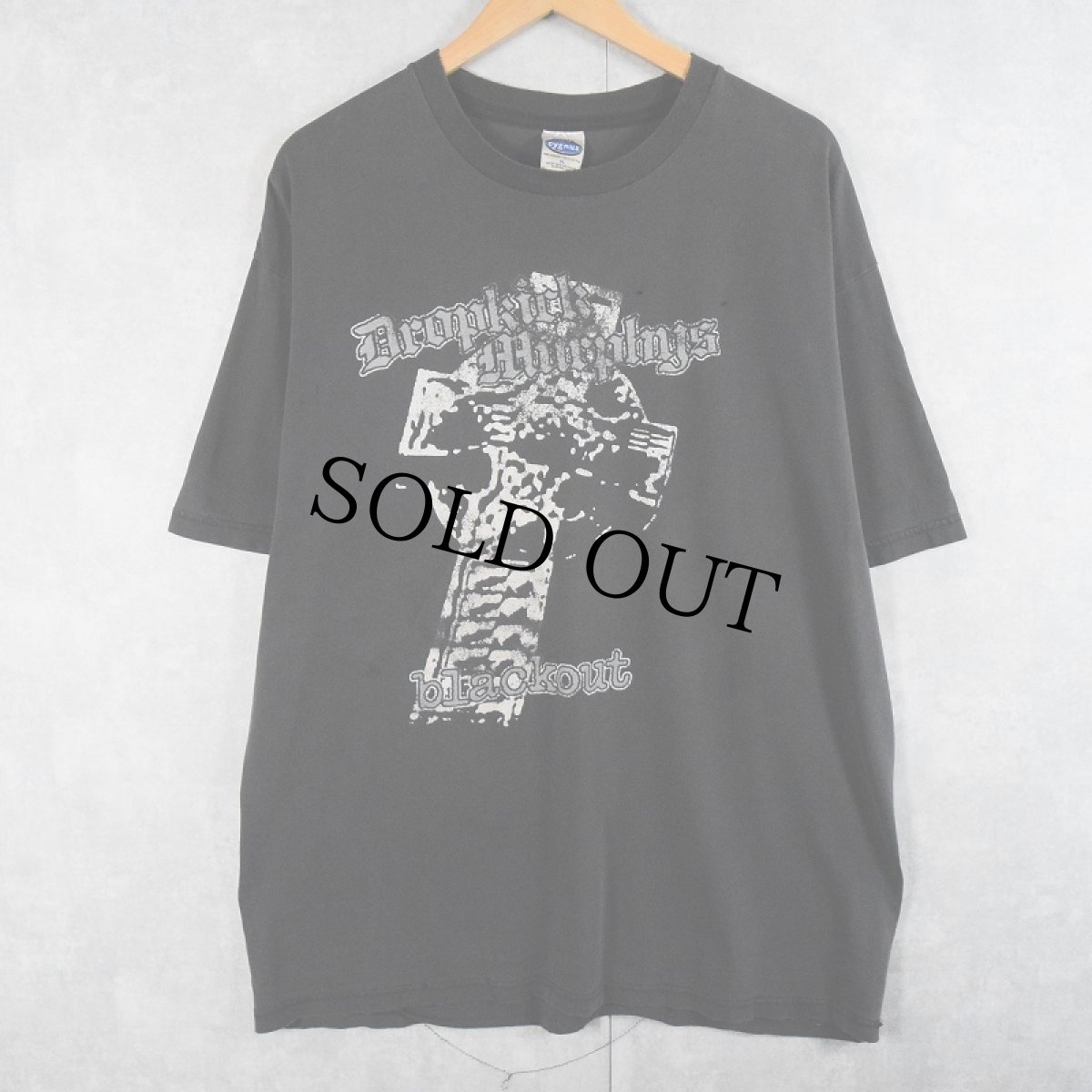 画像1: Dropkick Murphys "blackout" ケルティックパンクバンドTシャツ XL (1)