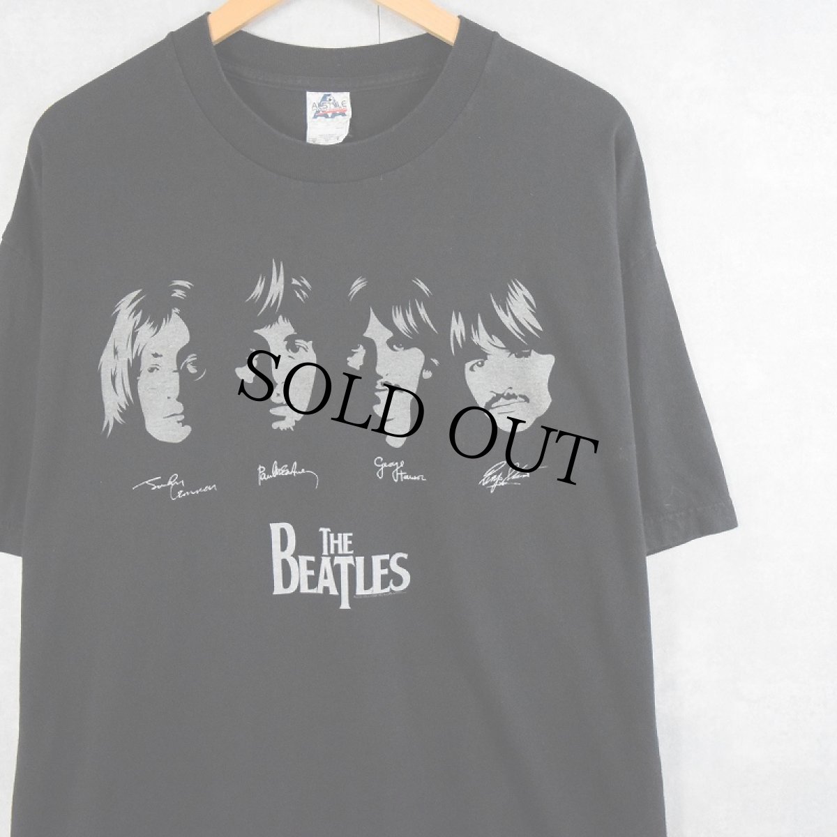 画像1: THE BEATLES ロックバンドプリントTシャツ XL (1)