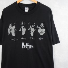 画像1: THE BEATLES ロックバンドプリントTシャツ XL (1)