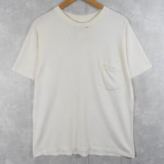 画像1: GAP 無地ポケットTシャツ M (1)