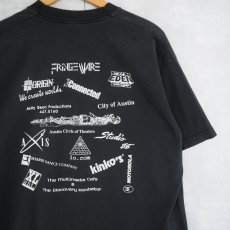 画像2: 90's USA製 "THE ROBOT GROUP" ウィトルウィウス的人体図 パロディプリントTシャツ BLACK XL (2)