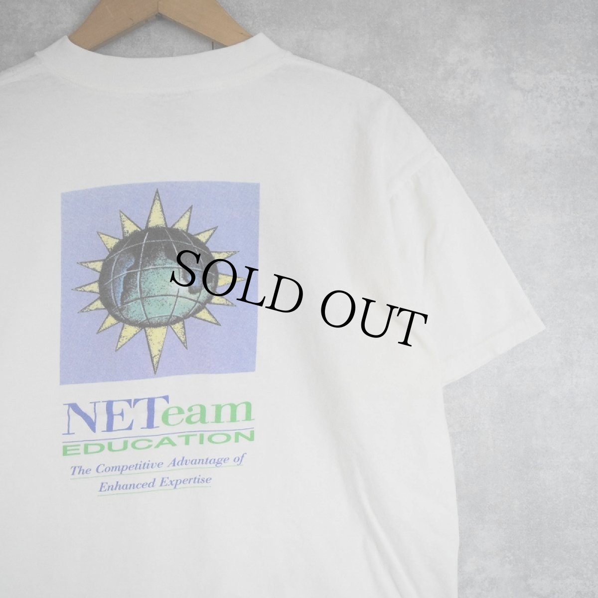 画像1: IBM "NETeam EDUCATION" コンピューター企業 プリントTシャツ L (1)