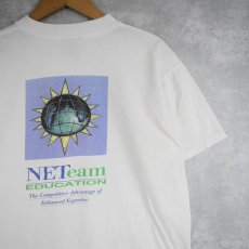 画像1: IBM "NETeam EDUCATION" コンピューター企業 プリントTシャツ L (1)