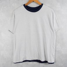 画像2: 70〜80's "St. Viator Phys. Ed." ダブルフェイス リバーシブルTシャツ NAVY (2)